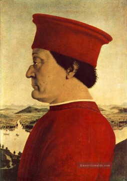  Piero Maler - Porträt von Federico Da Montefeltro Italienischen Renaissance Humanismus Piero della Francesca